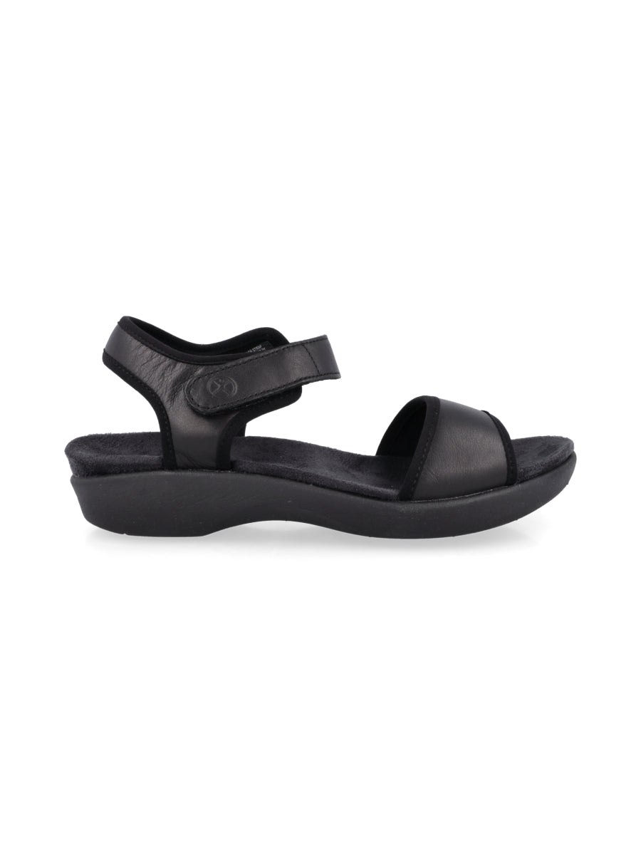 Dorri Qtr Strap Black Leather