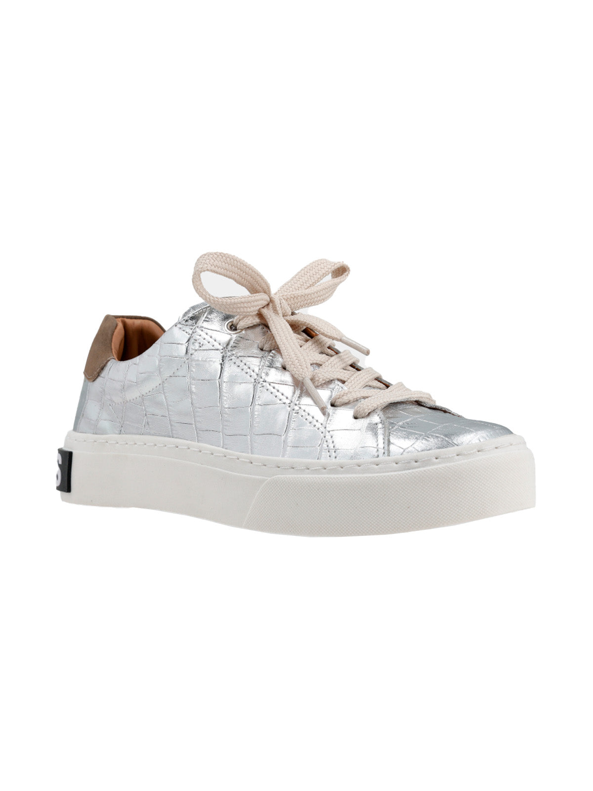 Championes Hush Croco Plata