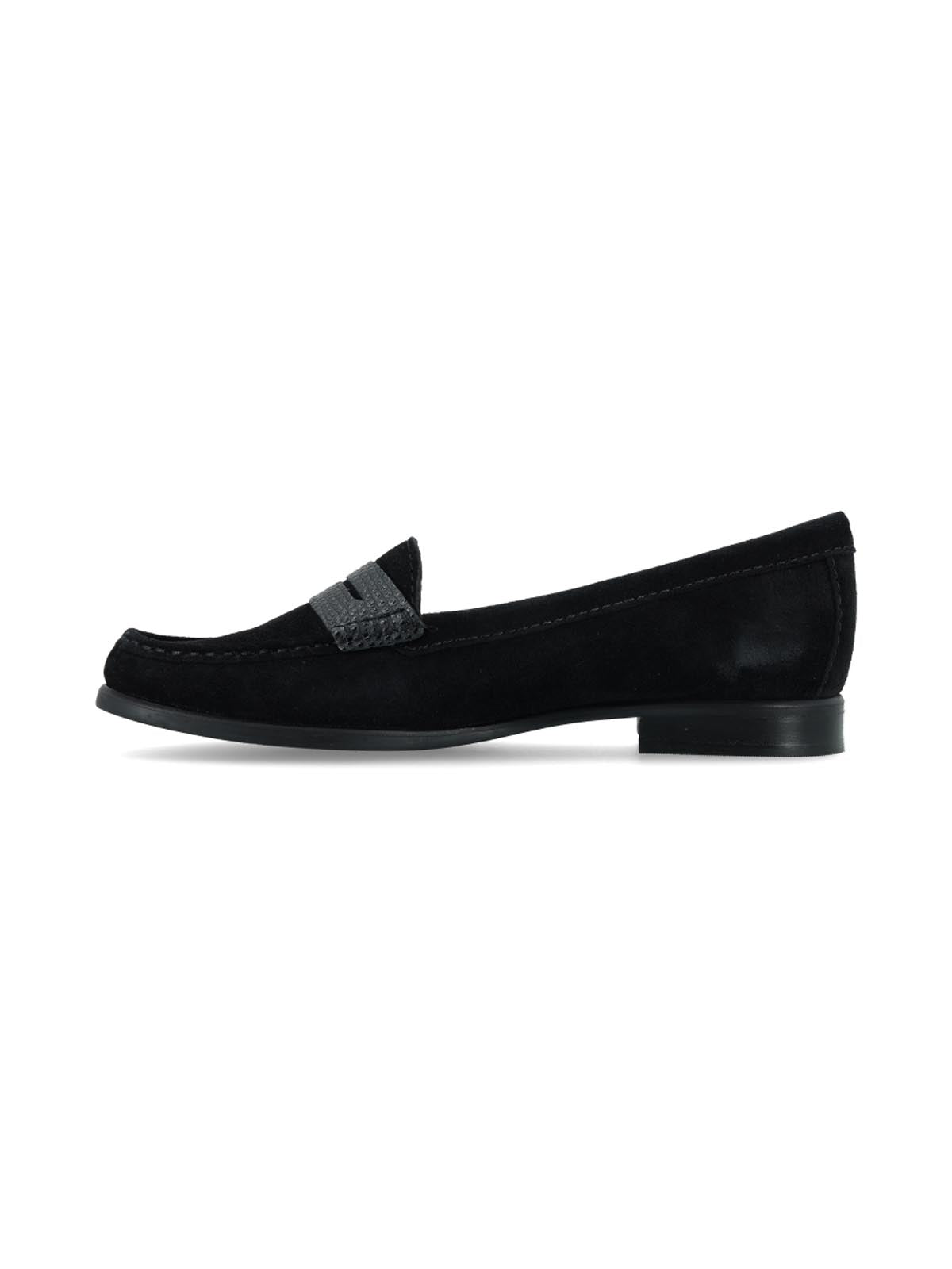 Mocasin Bea Negro Gamuza