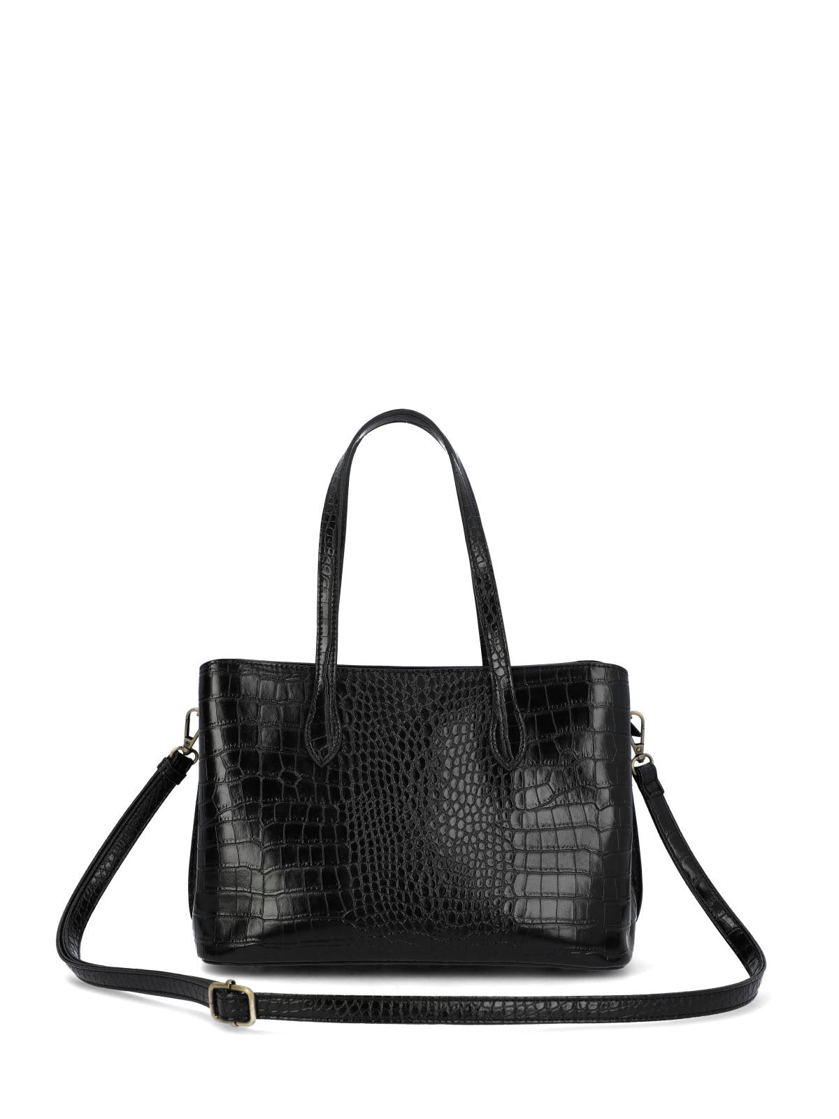 I26Of Croco Bag Black