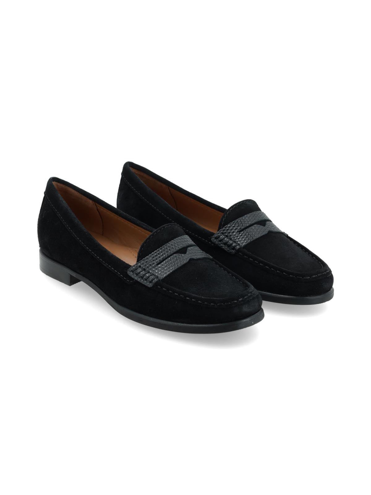Mocasin Bea Negro Gamuza