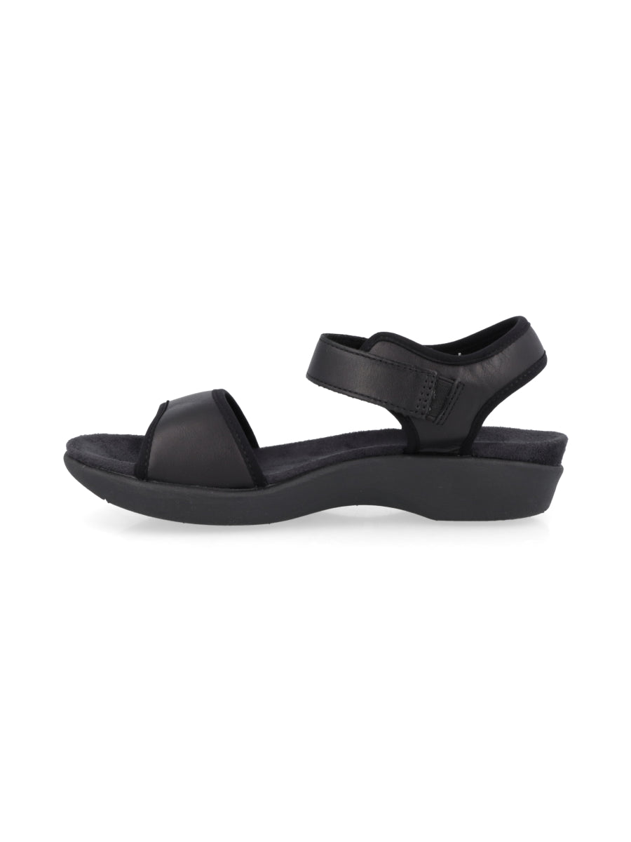 Dorri Qtr Strap Black Leather
