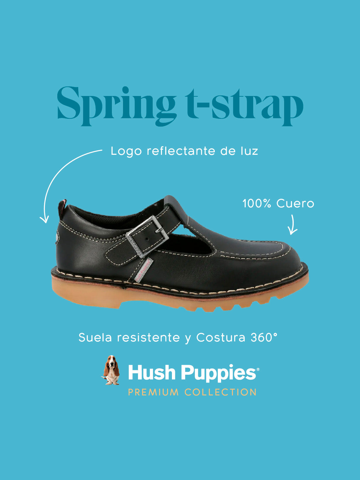 Spring T-Strap Black