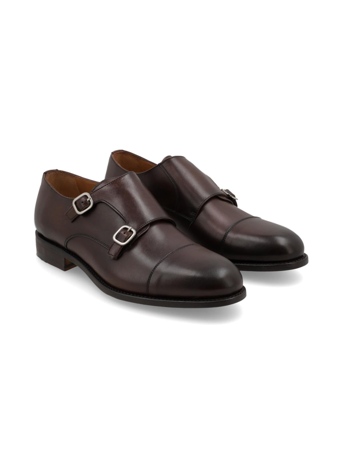 Zapato Monk Strap Marron